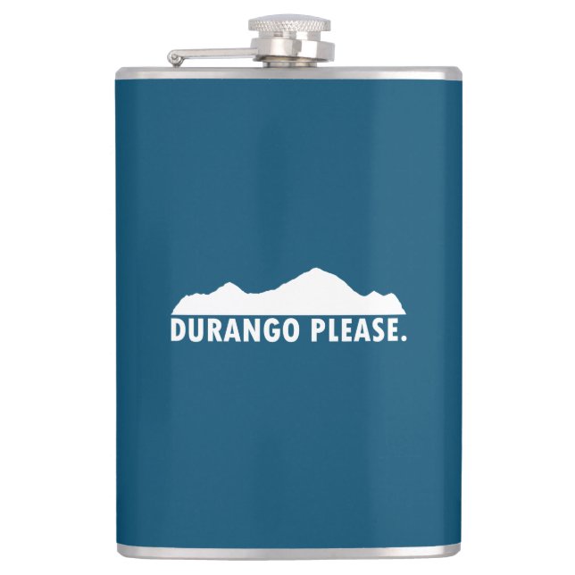 Durango Please Hip Flask (Front)