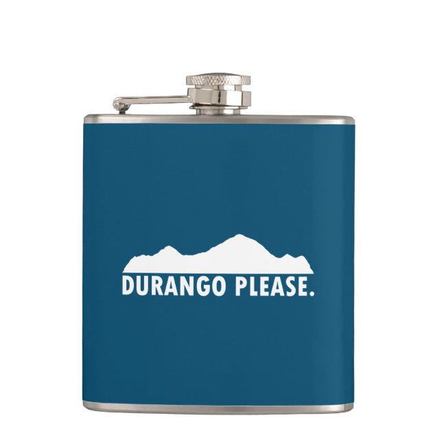 Durango Please Hip Flask (Front)