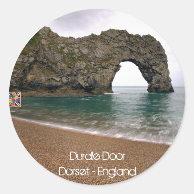 Durdle Door - Dorset - England (Stickers) Classic Round Sticker (Front)