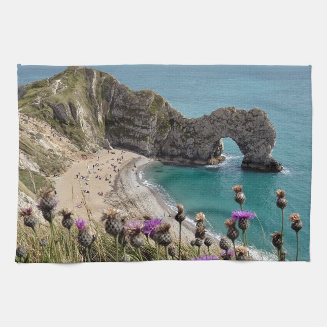 Durdle Door Dorset Tea Towel (Horizontal)
