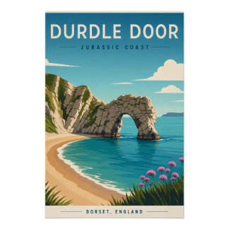 Durdle Door Jurassic Coast Poster | Dorset England