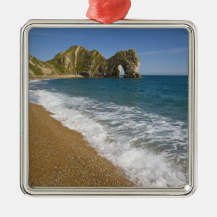 Durdle Door, Lulworth Cove, Jurassic Coast, 2 Metal Ornament