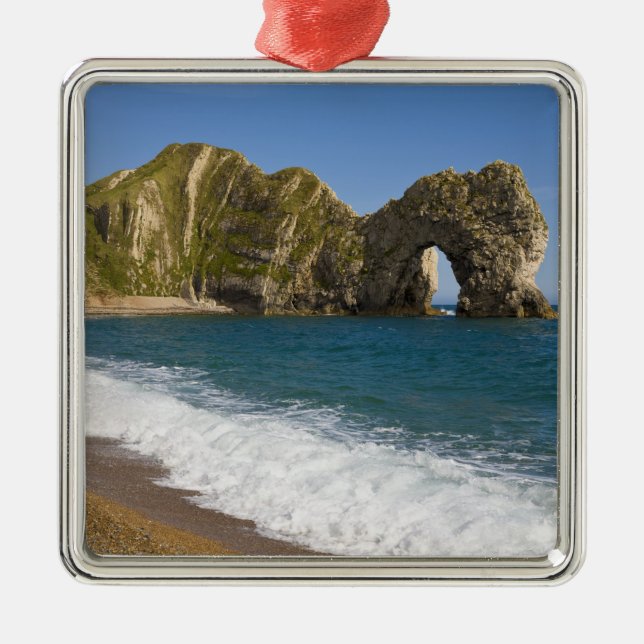 Durdle Door, Lulworth Cove, Jurassic Coast, Metal Ornament (Front)