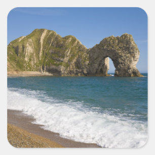 Durdle Door, Lulworth Cove, Jurassic Coast, Square Sticker