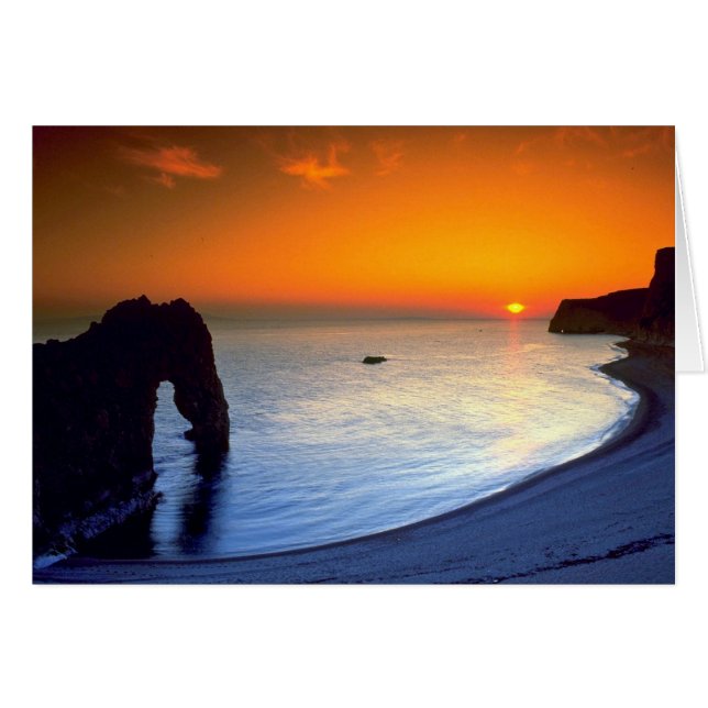 Durdle Door, sunset, Dorset, England (Front Horizontal)
