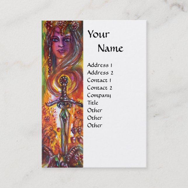 DURENDAL , ROMANTIC SWORD AND THE ANGEL BUSINESS CARD (Front)