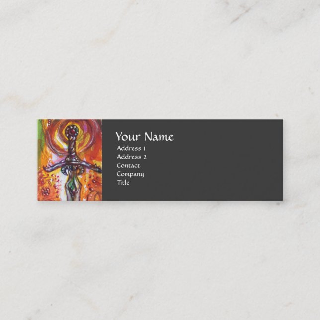 DURENDAL , ROMANTIC SWORD AND THE ANGEL MINI BUSINESS CARD (Front)