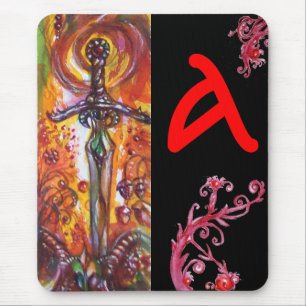 DURENDAL , ROMANTIC SWORD AND THE ANGEL MONOGRAM MOUSE PAD