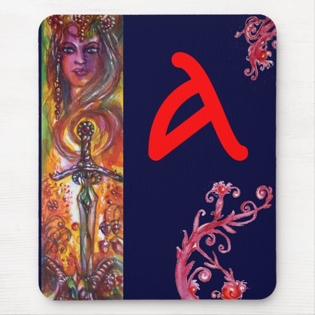 DURENDAL , ROMANTIC SWORD AND THE ANGEL MONOGRAM MOUSE PAD (Front)