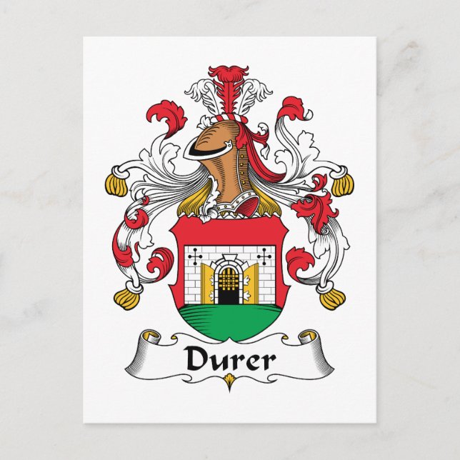 Durer Family Crest Postcard (Front)