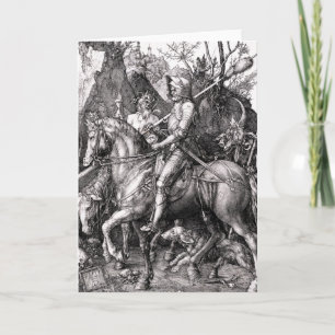 Durer Knight Death and the Devil Greeting Card