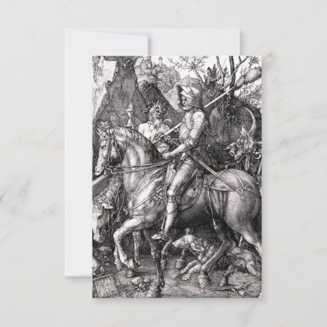 Durer Knight Death and the Devil Invitations (Front)