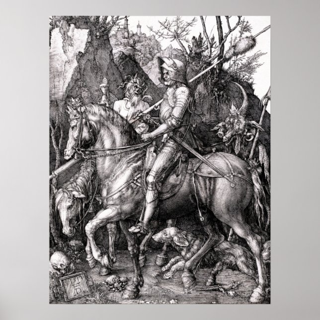 Durer Knight Death and the Devil Poster (Front)