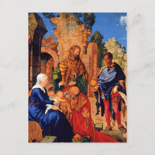 Durer - The Adoration of the Magi, Postcard