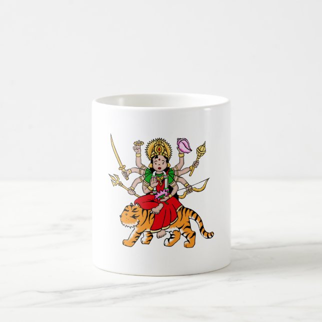 Durga Hindu Goddess Mug (Center)
