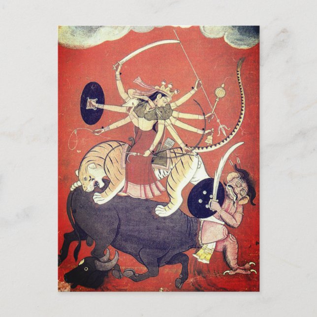 Durga - Mother Goddess Postcard (Front)