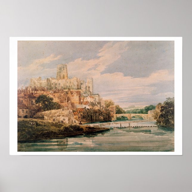 Durham Castle and Cathedral (w/c) Poster (Front)