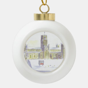 Durham Cathedral bauble Ceramic Ball Christmas Ornament