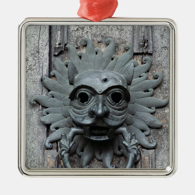 Durham Cathedral Sanctuary Knocker Metal Tree Decoration (Front)
