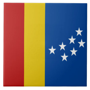 Durham city flag ceramic tile
