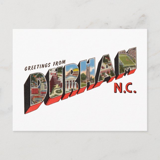 Durham NC Postcard (Front)