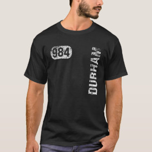 Durham North Carolina 984 Area Code Vintage Retro T-Shirt