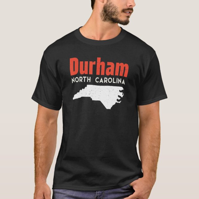Durham North Carolina USA State America Travel T-Shirt (Front)