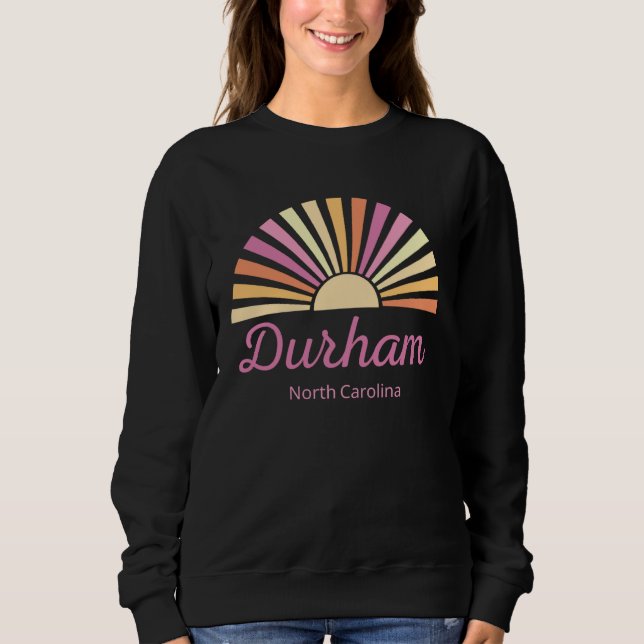Durham North Carolina Vacation Trip Matching Group Sweatshirt (Front)