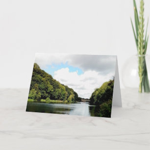 Durham river , in nature card