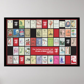 Durham Savoyards Ltd. 40th Anniversary Poster