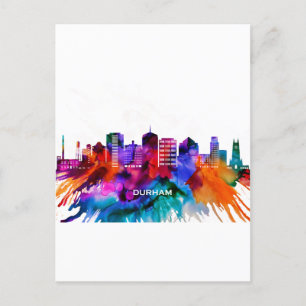 Durham Skyline Holiday Postcard