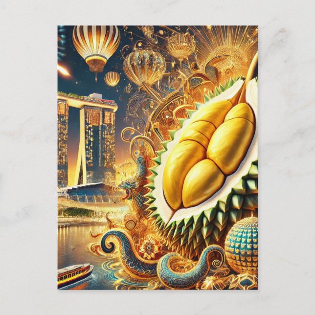 Durian Extravaganza Marina Bay Sands - Singapore Postcard (Front)