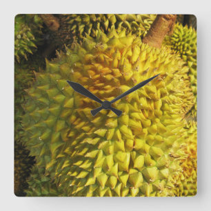 Durian Fruit Square Wall Clock