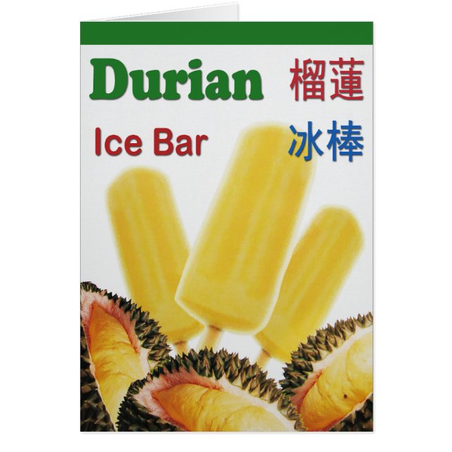 Durian Ice Bar Tropical Fruit Popsicle (Front)