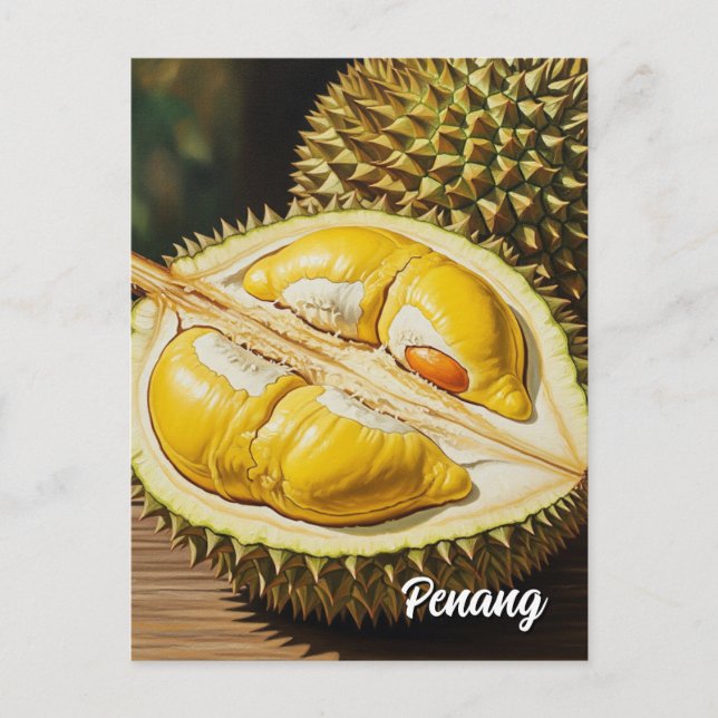 Durian in Penang Postcard (Front)