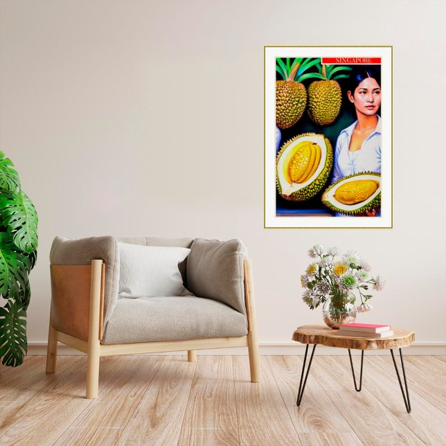 Durian Seller - Canvas Art Print (Creator Uploaded)
