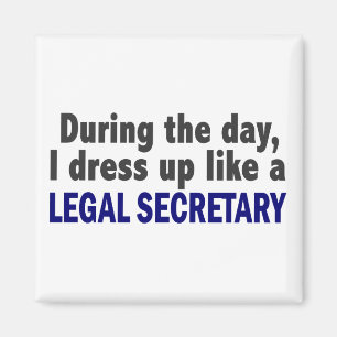 During The Day I Dress Up Like A Legal Secretary Magnet