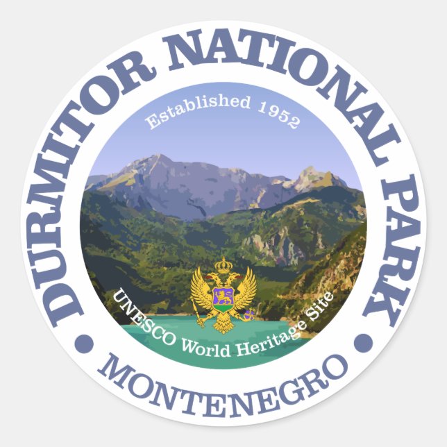 Durmitor National Park Classic Round Sticker (Front)