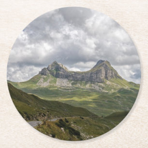 Durmitor National Park in Montenegro Round Paper Coaster