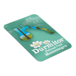 Durmitor national park, Montenegro map Magnet