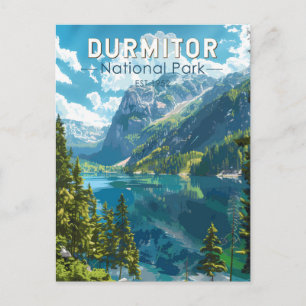 Durmitor National Park Montenegro Travel Art Postcard