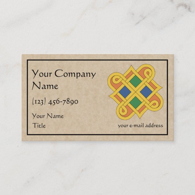 Durrow Knotwork 2016 Business Card (Front)