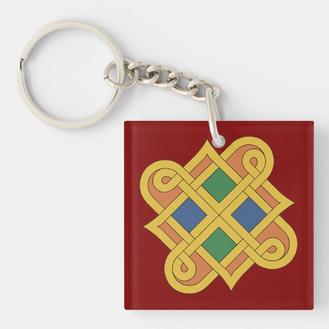 Durrow Knotwork 2016 Key Ring (Front)