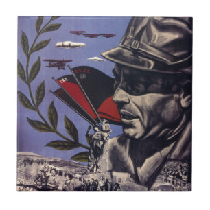 Durruti spanish civil war original poster 1936 FAI Ceramic Tile
