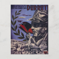 Durruti spanish civil war original poster 1936 FAI