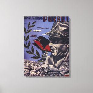 Durruti. True Anarchists are_Propaganda Poster Canvas Print