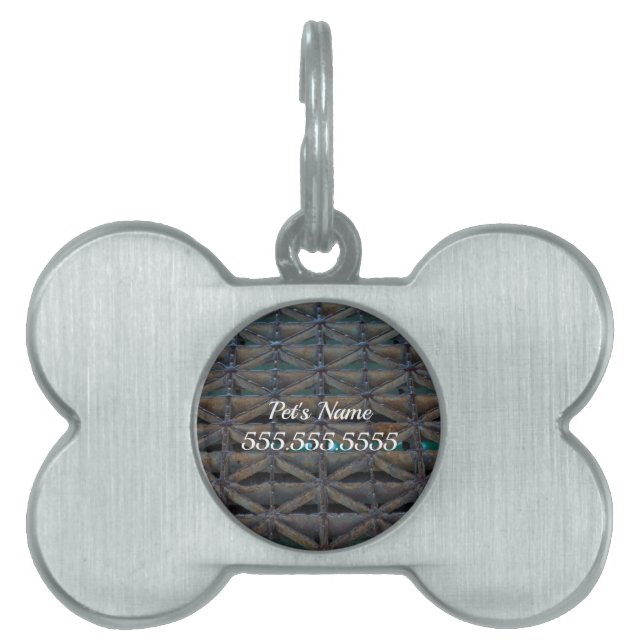 Dusable Bridge Abstract Pet Name Tag (Front)