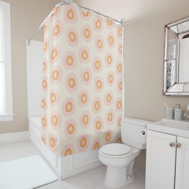 Dushi Sunflower Pattern 1 - seamless Shower Curtain (In Situ)