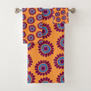 Dushi Sunflower Pattern 3 Bath Towel Set