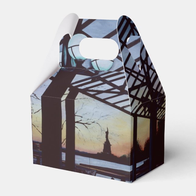 Dusk At Freedom's Birthplace, Ellis Island Favour Box (Front Side)